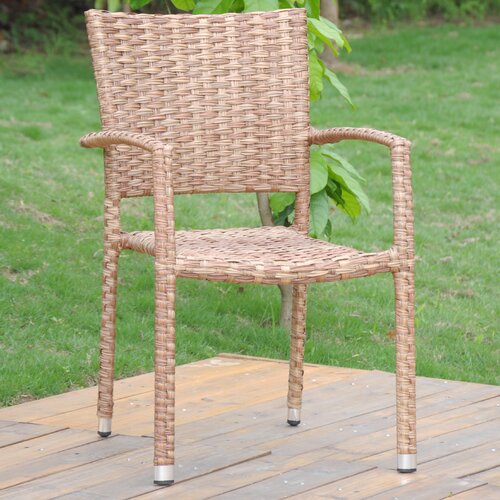 Gracie Oaks Yonkers Stacking Patio Dining Chair & Reviews | Wayfair